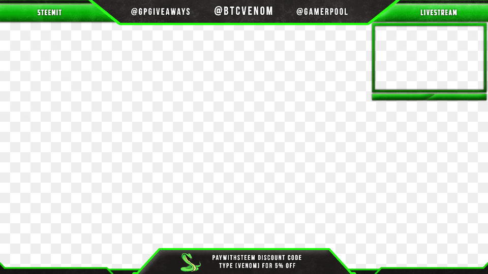 Btcvenom Overlay Banner Fortnite, White Board, Page, Text, Electronics Free Png Download