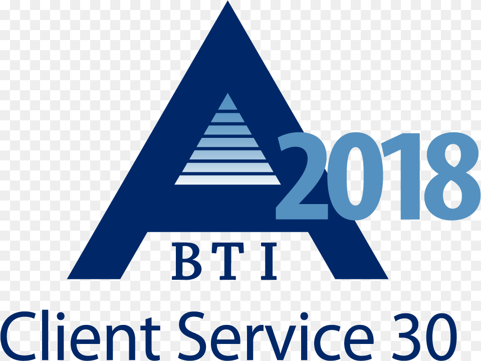 Bti Client Service A Team 2018 Top 30 Logo Service, Triangle Png