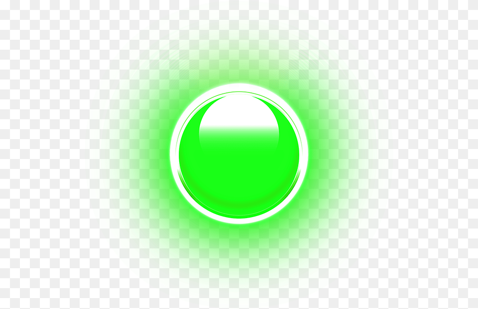Btn Glow Green Circle, Plate Free Png