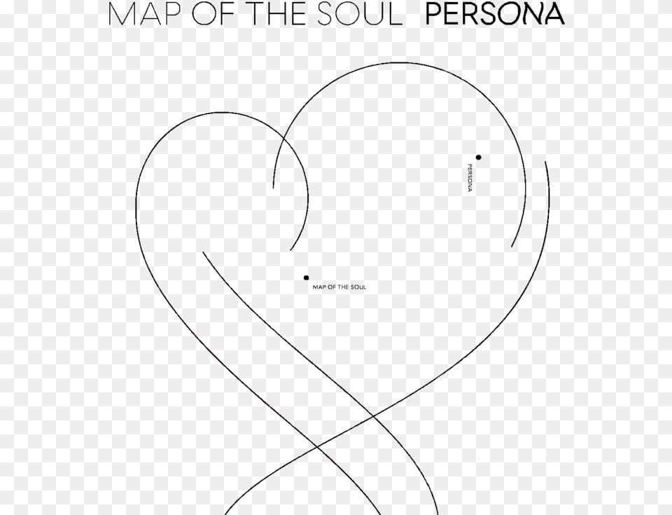 Bts Album Cover Map Of The Soul, Heart, Accessories, Jewelry, Necklace Free Png Download