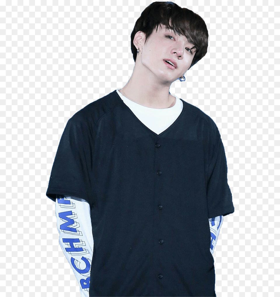 Bts Bangtan Jungkook Jungguk Transparent By Zahrahope Jungkook Bts, T-shirt, Clothing, Sleeve, Shirt Png