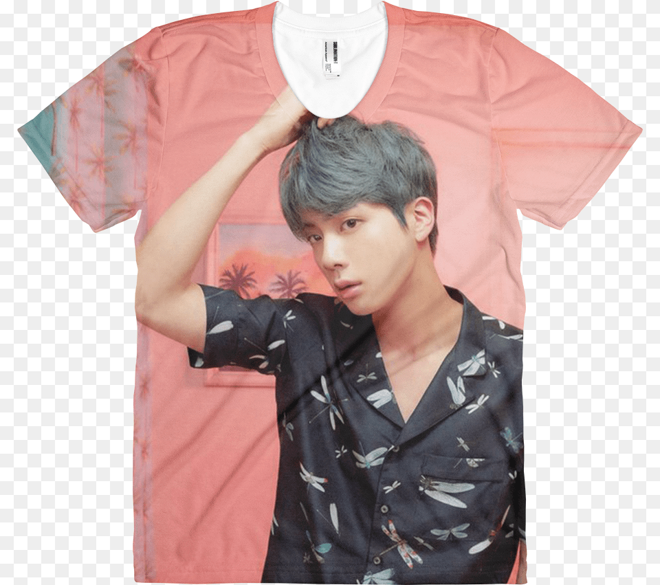 Bts Boy With Luv Jin, Clothing, T-shirt, Shirt, Teen Png Image