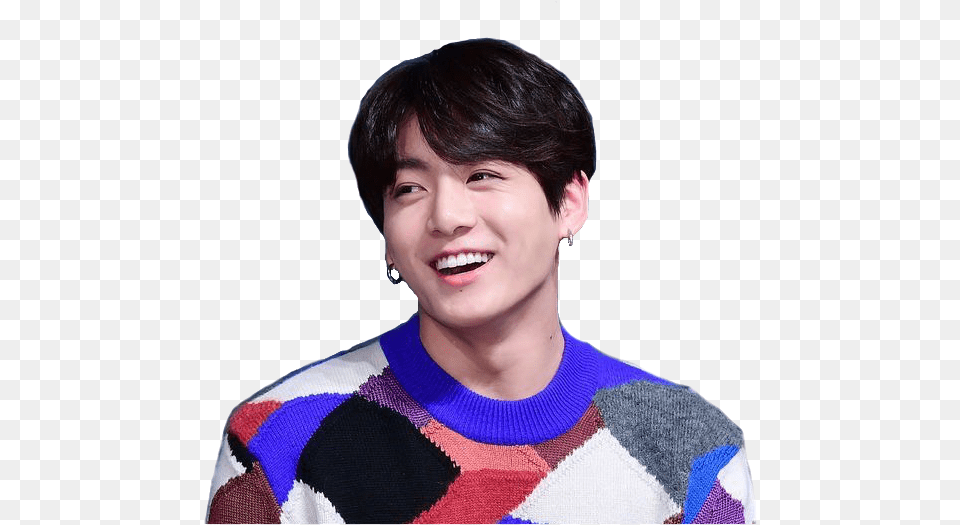 Bts Bts Jeon Jungkook Kookie Smile Cute Love Happy Jungkook Press Conference Fake Love, Face, Head, Person, Body Part Free Png