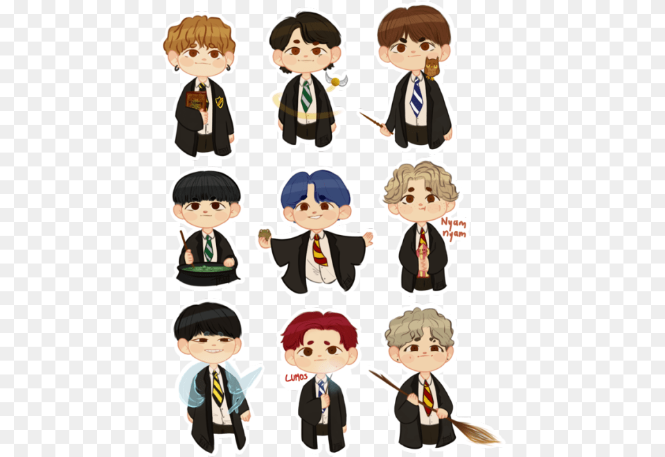 Bts Chibi Chibi Stray Kids, Accessories, Publication, Person, People Free Png