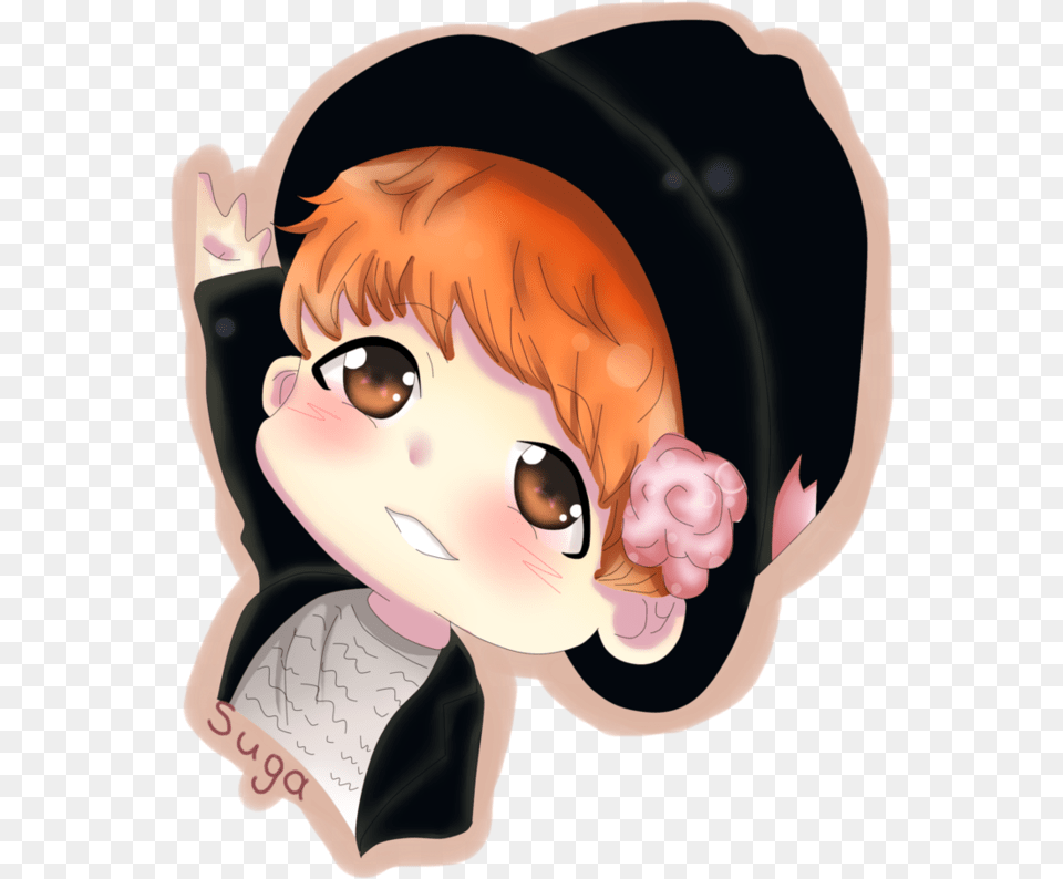 Bts Chibi Fan Art Bts, Book, Comics, Publication, Baby Free Png