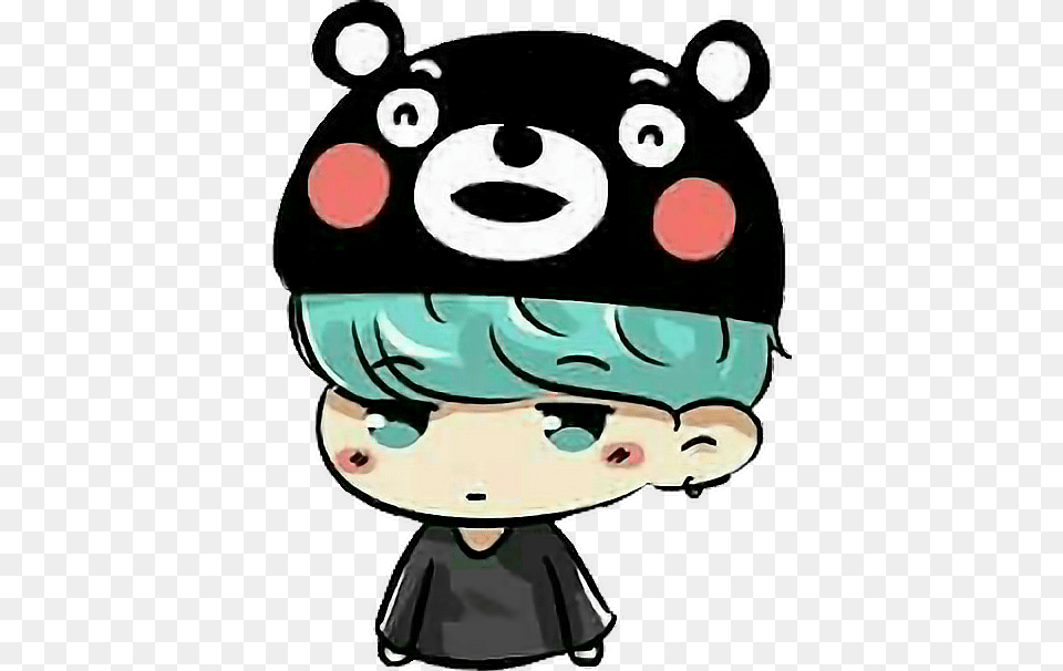 Bts Chibi Suga Cute, Baby, Person, Book, Comics Free Png Download