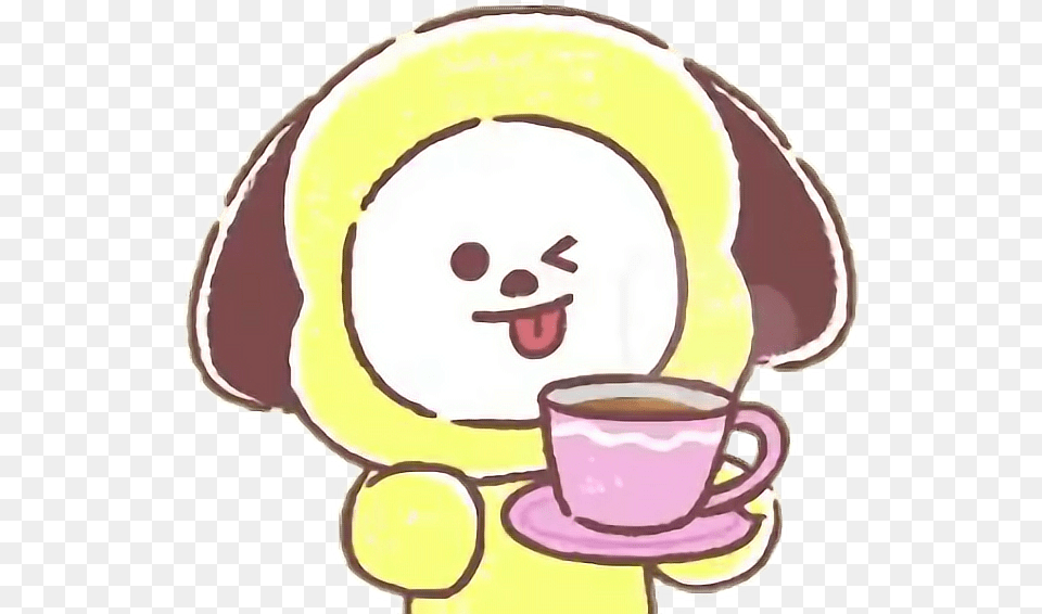 Bts Clipart Download Chimmy With Coffee, Baby, Person, Cup Png Image