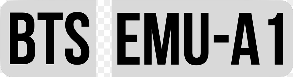 Bts Emu A1 Tag, Text, Symbol Png Image