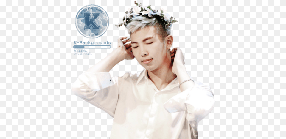Bts Explore Tumblr Posts And Blogs Tumgir Rap Monster Flower Crowns, Face, Head, Person, Photography Free Png Download