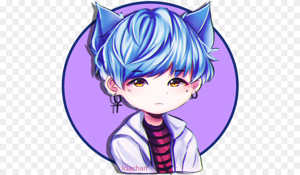 Bts Fanart Suga Chibi, Book, Comics, Manga, Publication Free Png Download