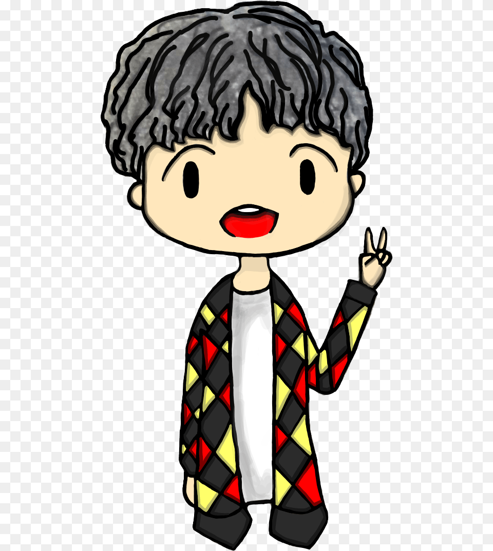 Bts Jeon Jungkook Cartoon, Person, Book, Comics, Publication Free Png