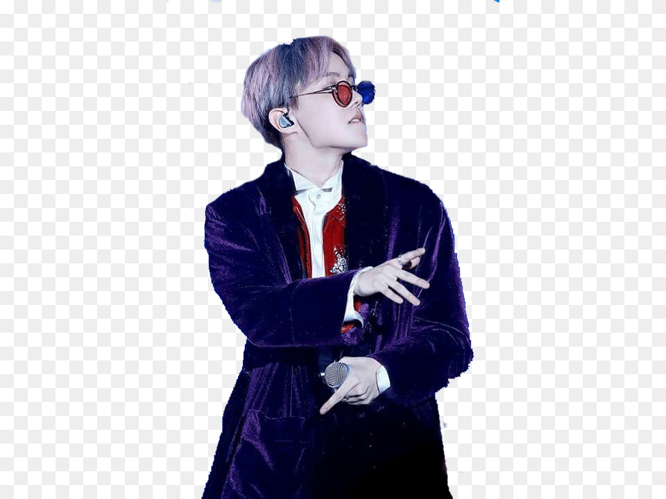 Bts Jhope And Hoseok Jung Hoseok Mic Drop, Clothing, Velvet, Glove, Performer Png Image