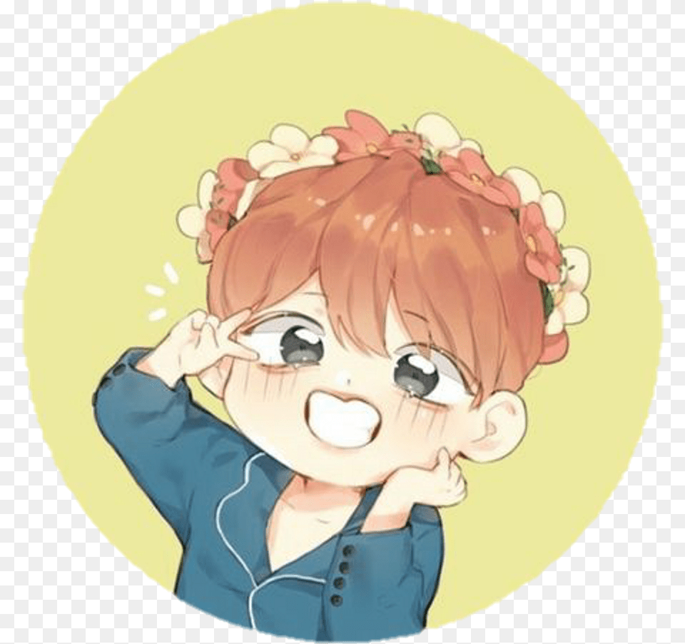 Bts Jhope Chibi By Xaevlyn, Book, Comics, Publication, Baby Png Image