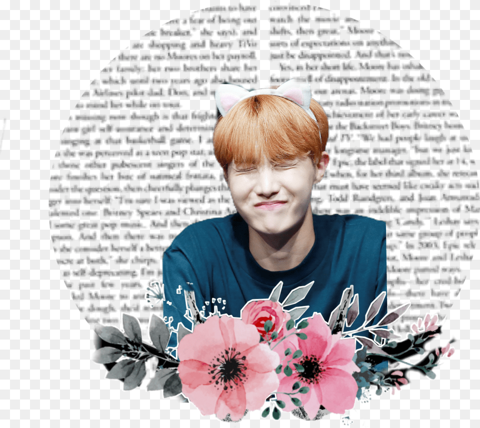 Bts Jhope Edit Cute Flower Bangtanboys Simple Flower Aesthetic Jhope Pink Edit Free Transparent Png