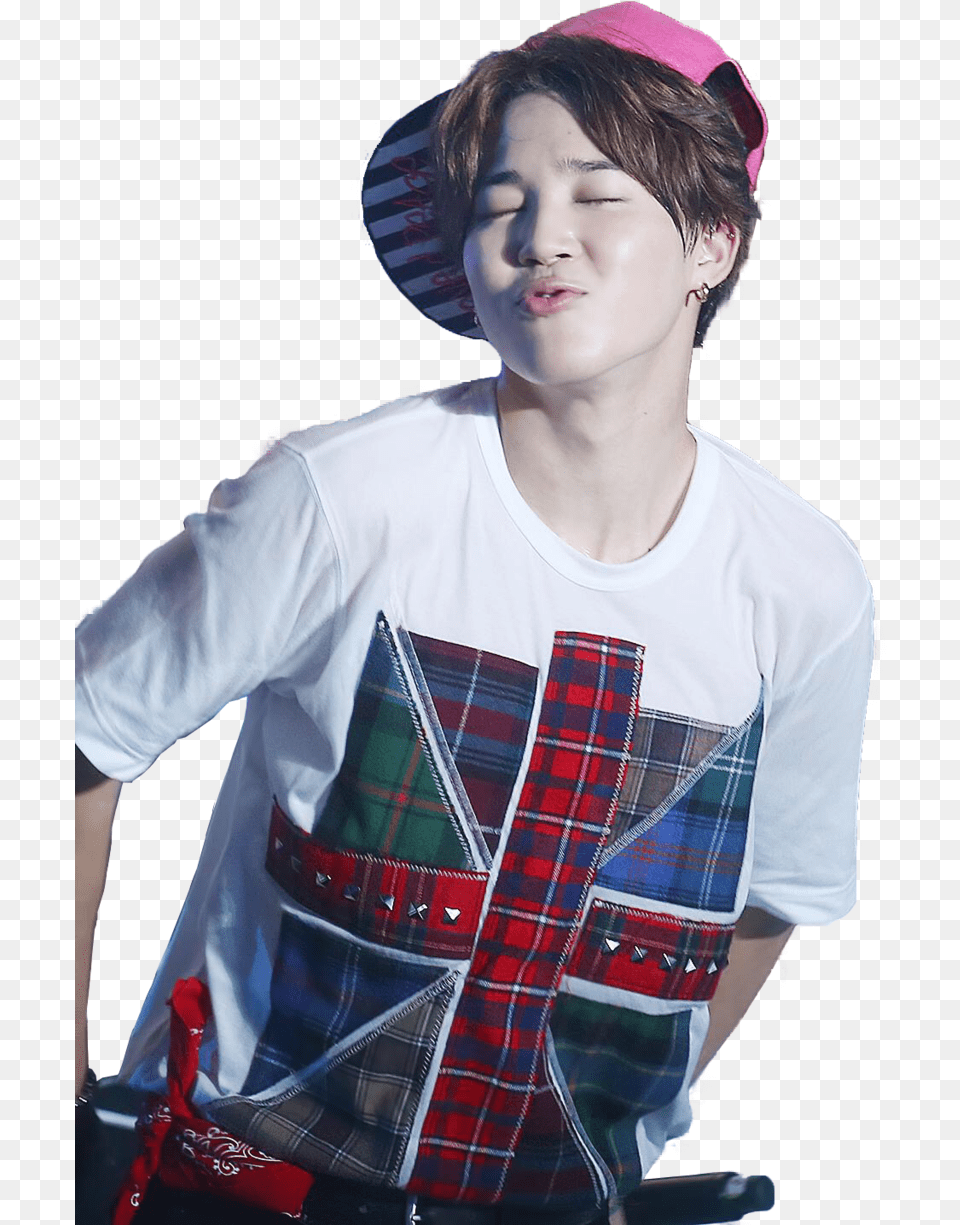 Bts Jimin And Kpop Image, Clothing, T-shirt, Person, Face Png