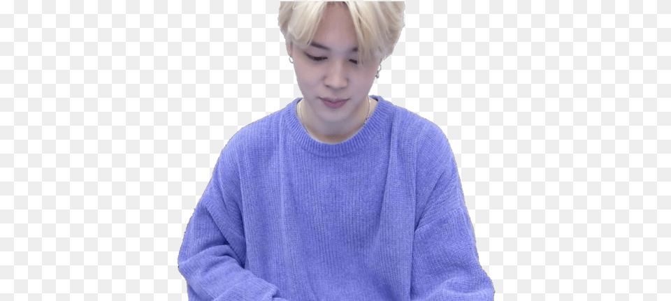 Bts Jimin And Park Jimin Image Jimin Transparent Jimin, Blonde, Clothing, Hair, Knitwear Free Png