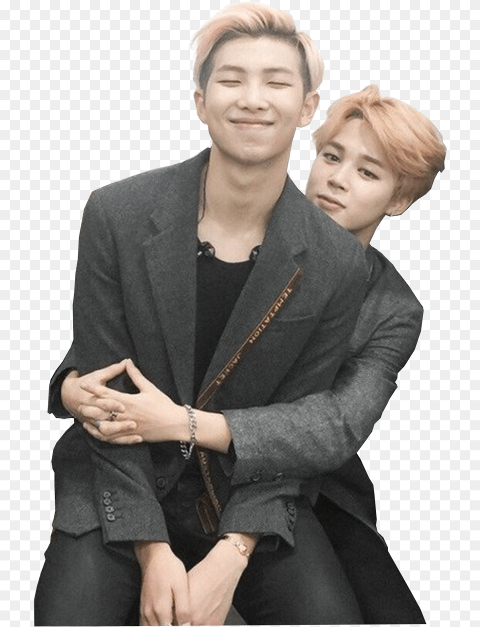 Bts Jimin And Suga Image, Suit, Jacket, Formal Wear, Coat Free Transparent Png