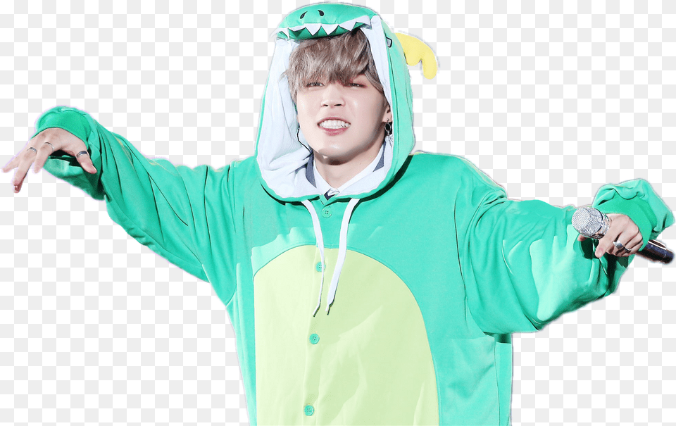 Bts Jimin Jimin Bts In Onesies, Clothing, Coat, Hoodie, Knitwear Free Png Download