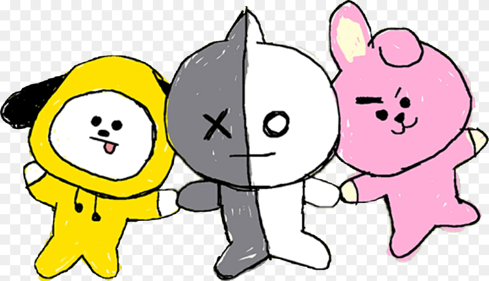Bts Jimin Jungkook Chimmy Van Cooky Bt21 Bt21 Vector, Plush, Toy, Baby, Person Png