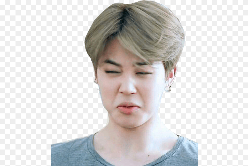 Bts Jimin Meme Face, Adult, Person, Neck, Head Png