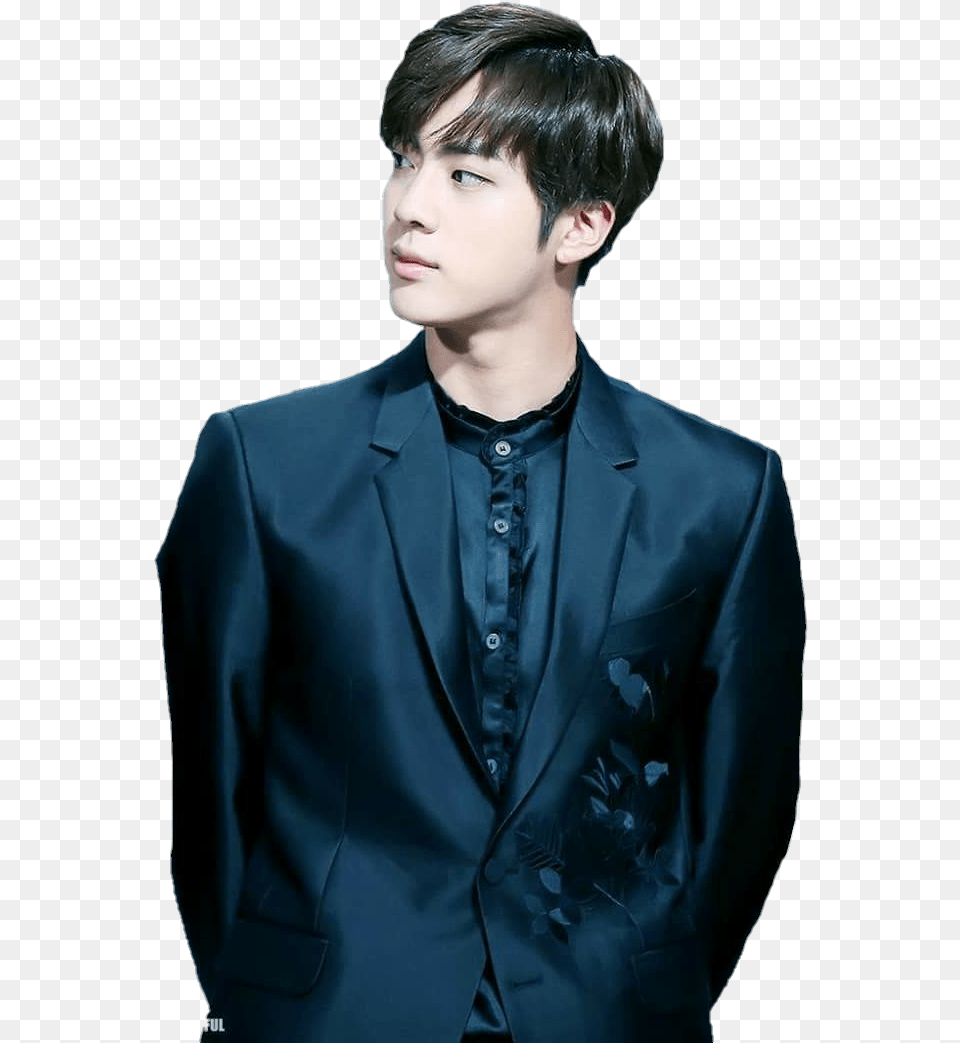 Bts Jin With Beard, Formal Wear, Clothing, Suit, Male Free Png