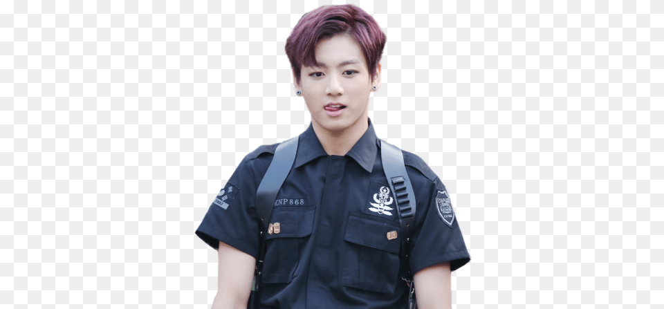 Bts Jungkook Bts Theme Win, Person, Police, Adult, Male Free Png Download