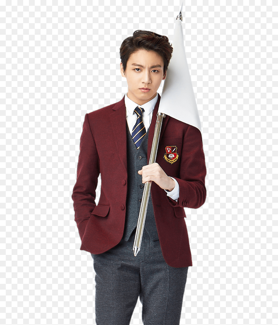 Bts Jungkook Jungkook As A Student, Accessories, Jacket, Formal Wear, Suit Png