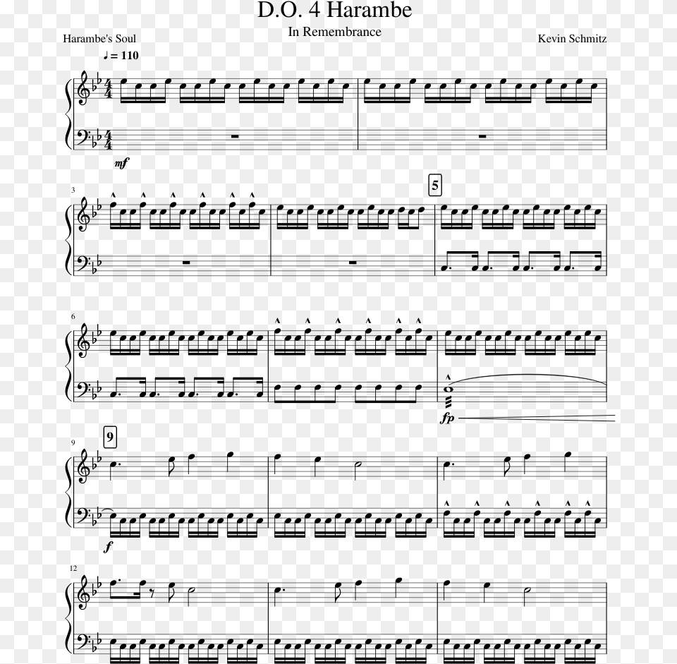 Bts Sea Piano Sheet Music, Gray Free Png Download