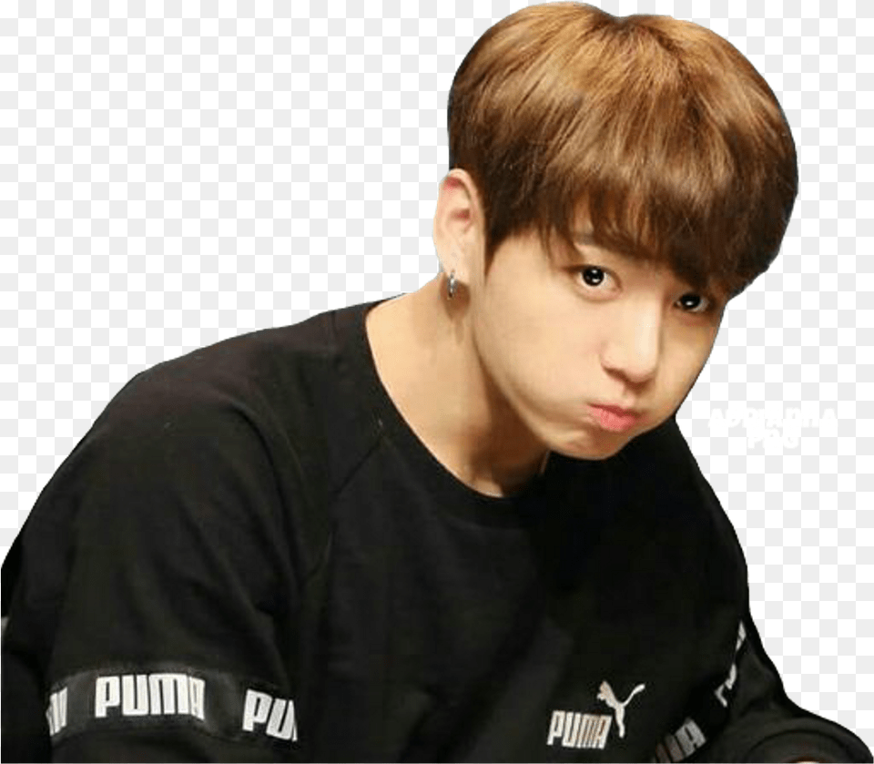 Bts Stickers Bts Jungkook, Boy, Face, Head, Male Png Image