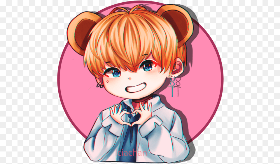 Bts Stickers V By Anime Bts Rm, Book, Comics, Publication, Baby Png