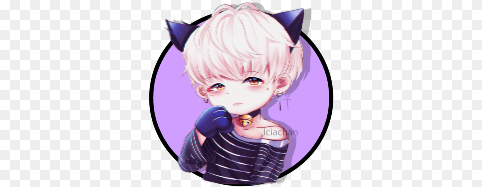 Bts Suga Neko Anime Yoongi, Book, Comics, Publication, Baby Free Png Download