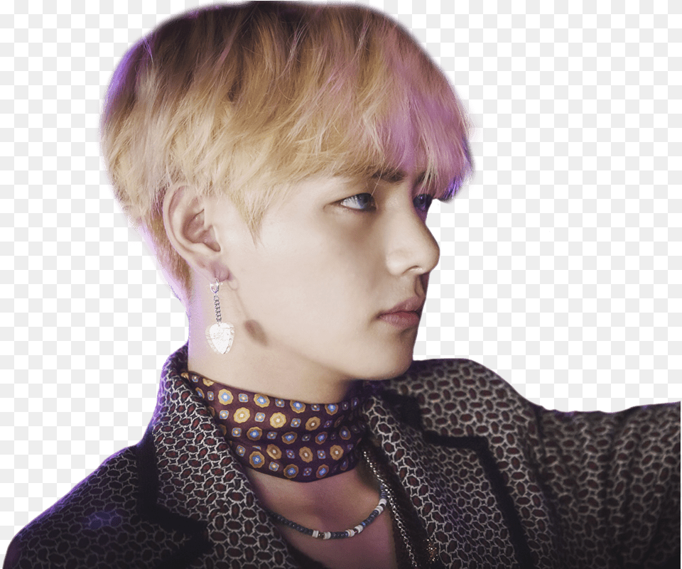 Bts Taehyung Kpop V Blood Sweat And Tears, Accessories, Person, Earring, Jewelry Png Image