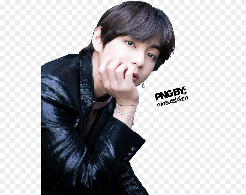 Bts Taehyungv By Minawastaken Bts Taehyung, Face, Head, Person, Adult Png