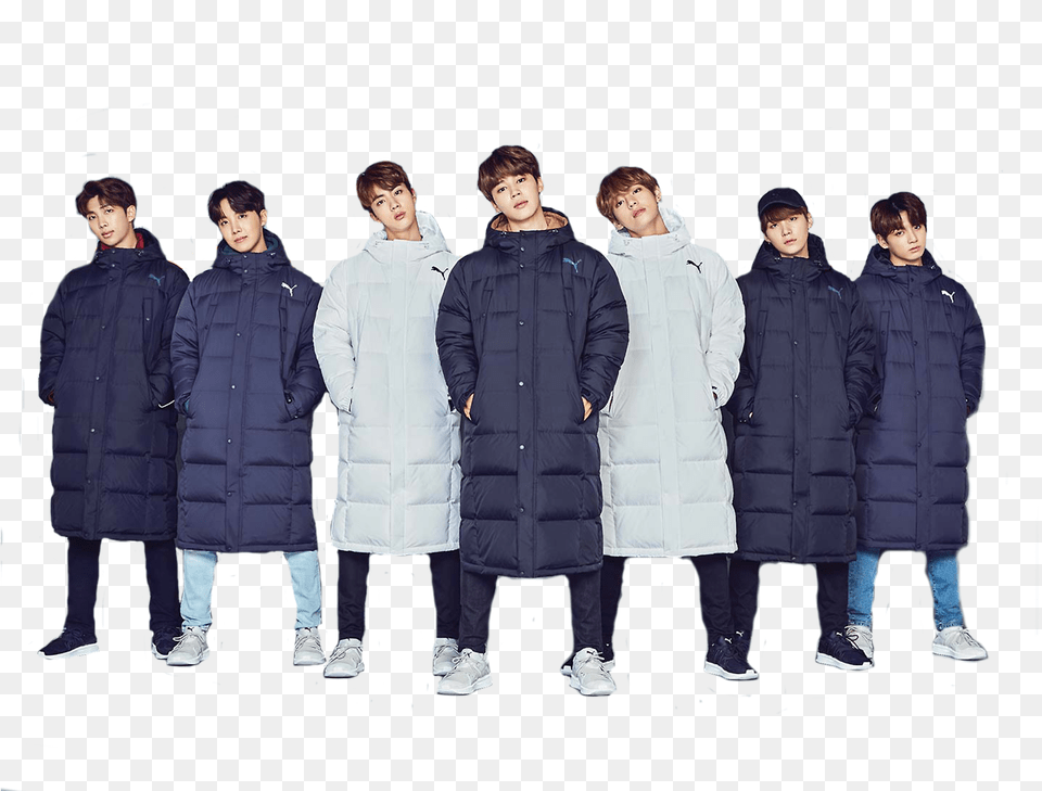 Bts Tumblr Posts Tumbralcom Bts Twitter Banner, Clothing, Coat, Person, People Free Png