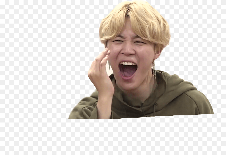 Bts Ugly Face Images Transparent Jimin Funny, Head, Person, Laughing, Happy Png