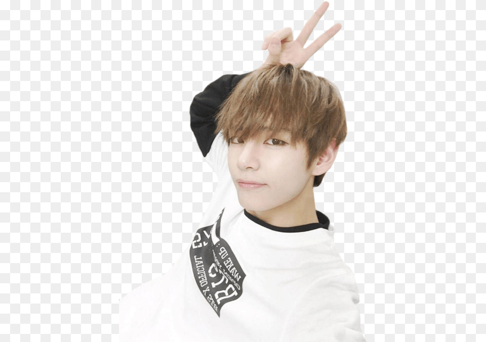 Bts V No Background, T-shirt, Clothing, Face, Portrait Free Png Download