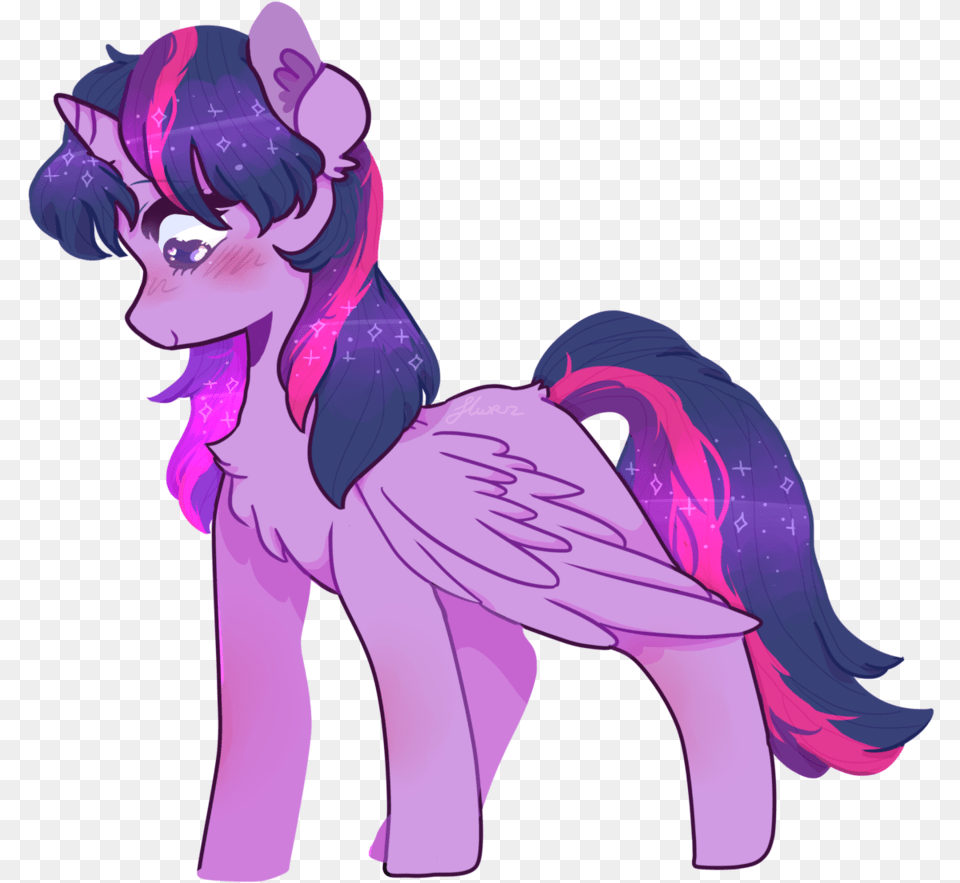 Bttrcxps Blushing Chest Fluff Female Mare Pony Mane, Book, Comics, Purple, Publication Png