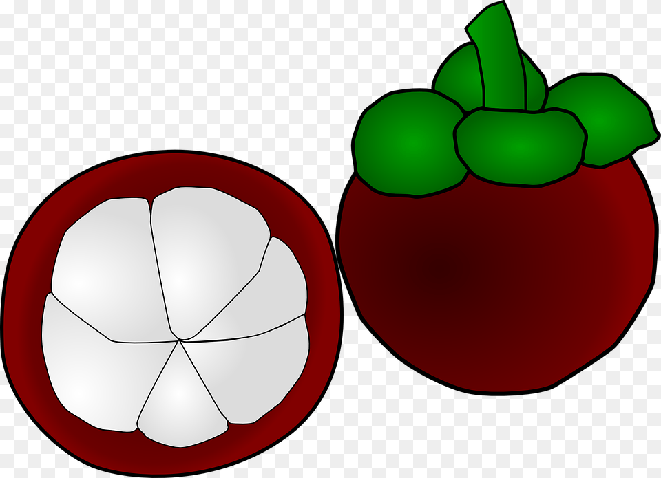 Buah Kartun Musim Panas Buah Manggis Ilustrasi Manggis Mangosteen Fruit Clipart, Food, Plant, Produce, Apple Png Image