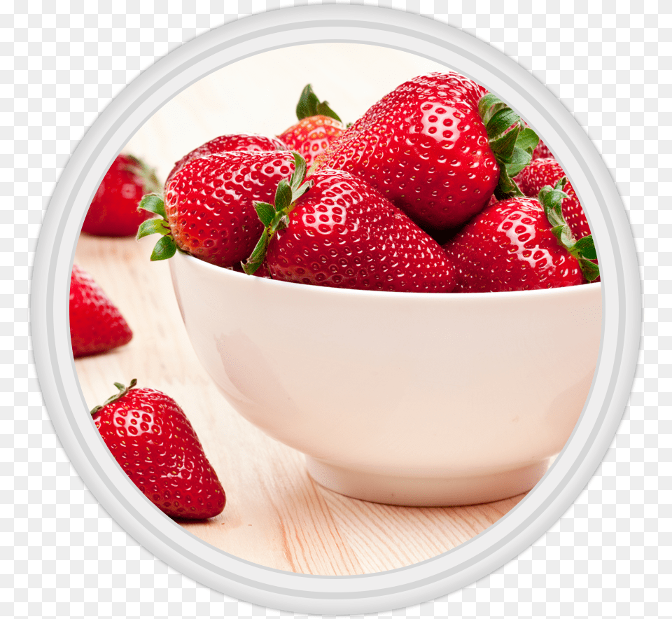 Buah Strawberry Strawberry In A Bowl, Berry, Food, Fruit, Plant Free Png