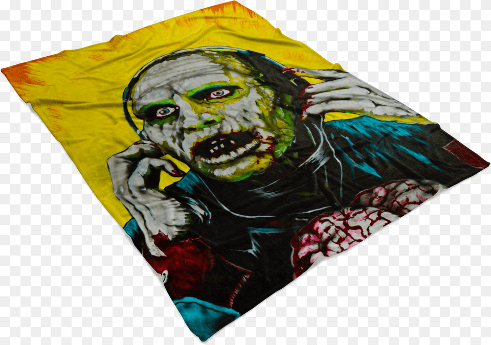 Bub From Day Of The Dead Fleece Blanket Original Blanket, Art, Painting, Person, Face Free Transparent Png