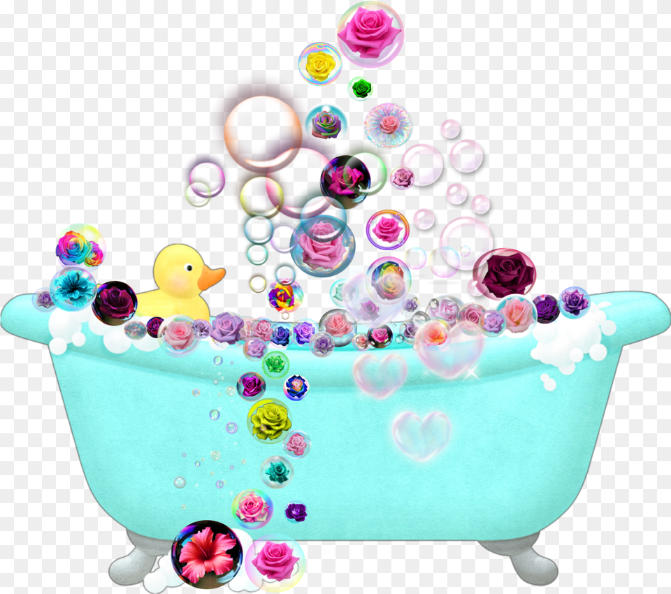 Bubble Bath Bubbles Splash Tub Sticker By Precious Colorful Bubbles, Bathing, Bathtub, Birthday Cake, Cake Free Png