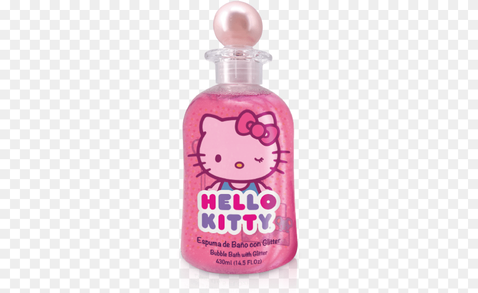 Bubble Bath With Glitter Hello Kitty Happy Birthday Background, Bottle, Cosmetics, Lotion, Perfume Png