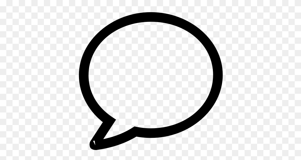 Bubble Chat Comment Conversation Sms Speech Icon, Gray Free Transparent Png