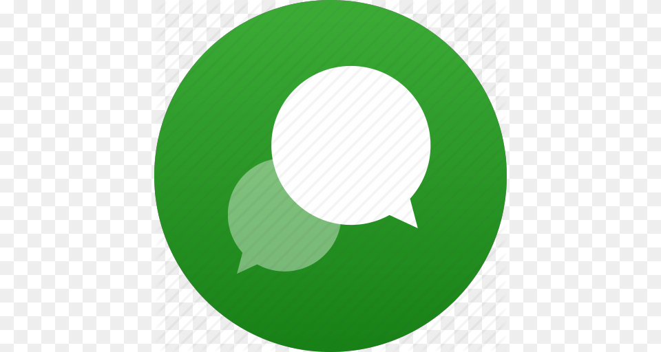 Bubble Chat Comment Dialogue Discussion Message Messaging, Green, Disk, Balloon Free Transparent Png