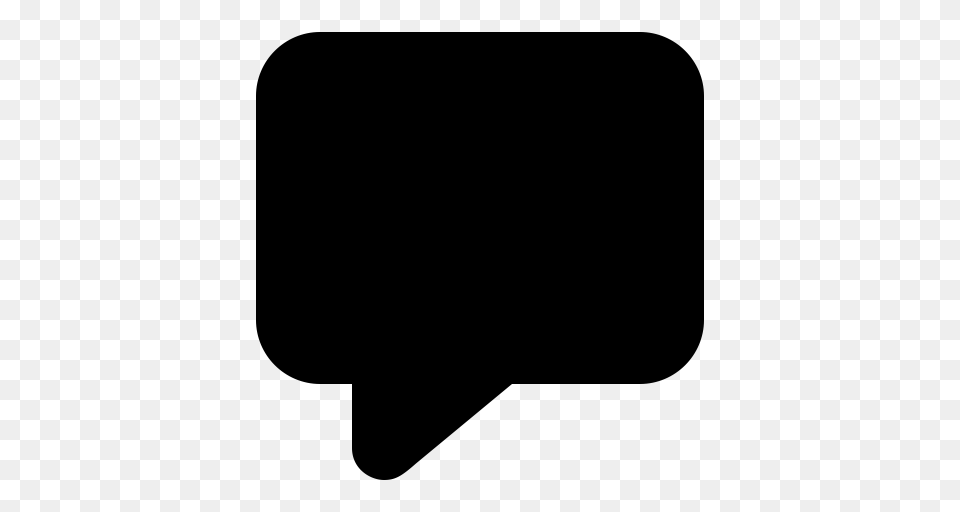 Bubble Chat Comment Talk Icon, Gray Free Png Download