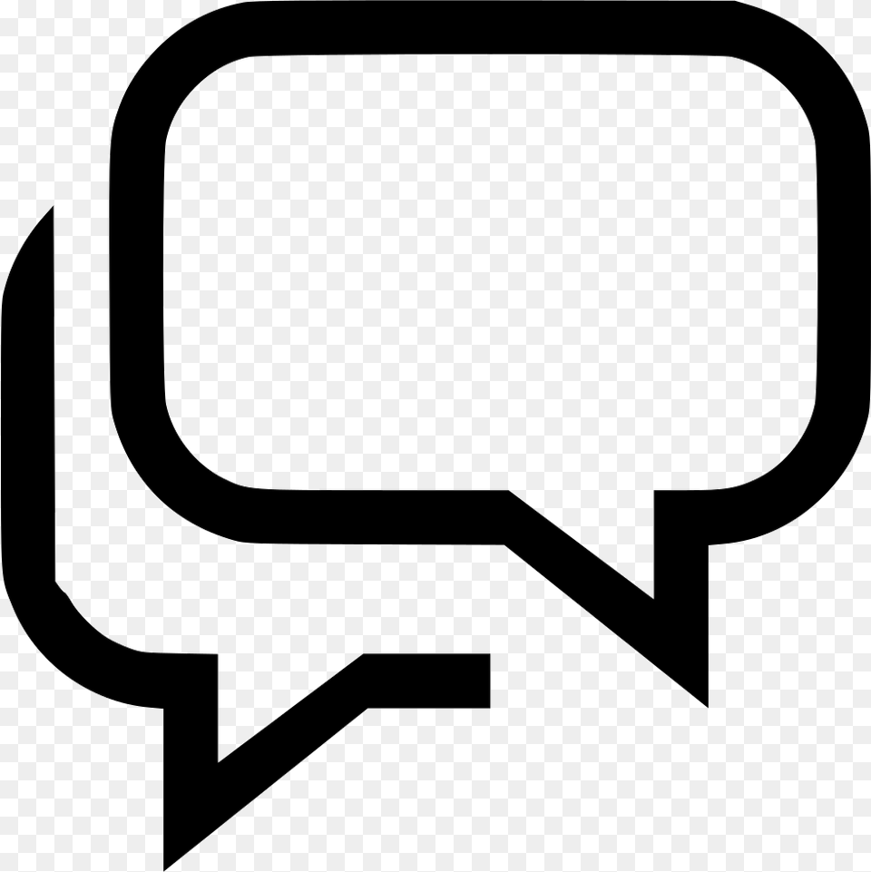 Bubble Chat Group Conversation Icon Sticker, Symbol, Stencil, Device Free Png Download