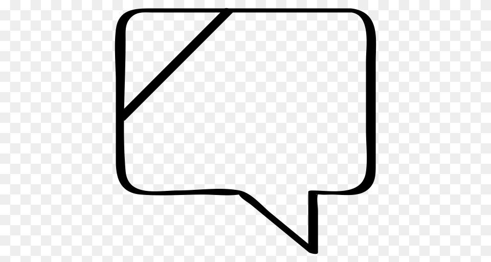 Bubble Conversation Chat Talk Icon, Gray Free Png