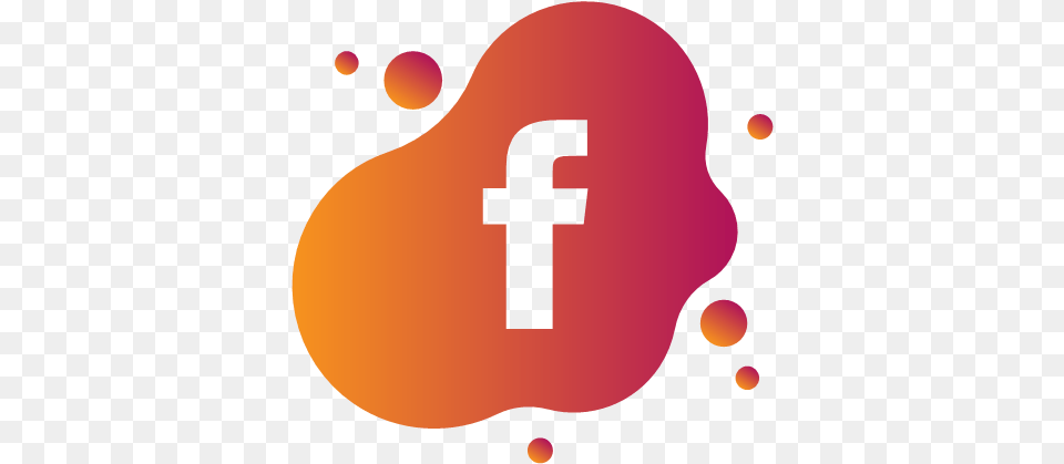 Bubble Facebook Gradient Liquid Pink Watercolour Yellow Icon Png Image