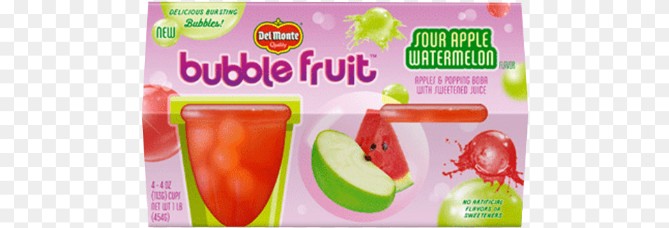 Bubble Fruit Sour Apple Watermelon Del Monte Foods Inc Del Monte Bubble Fruit, Ball, Sport, Tennis, Tennis Ball Free Png