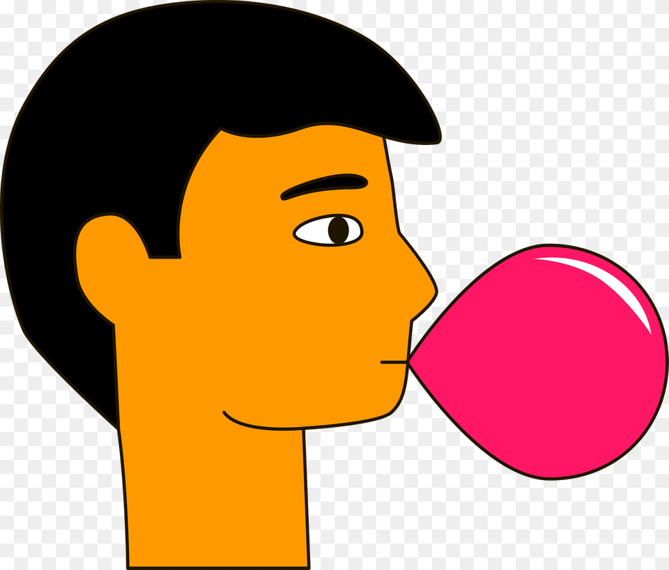 Bubble Gum Clipart, Baby, Person, Balloon, Face Png Image